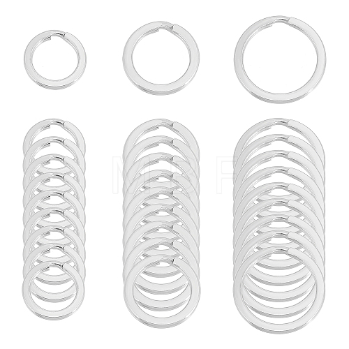 Unicraftale 30Pcs 3 Style 304 Stainless Steel Keychain Clasps KEYC-UN0001-05-1