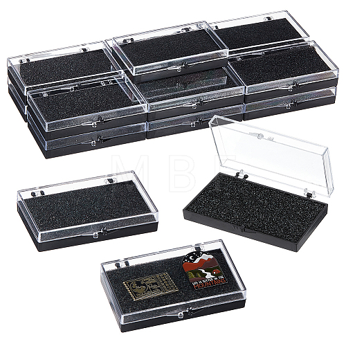 Plastic Badge Storage Box CON-WH0086-121A-1