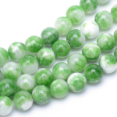 Natural Dyed Persian Jade Gemstone Bead Strands G-R271-6mm-XP01-1