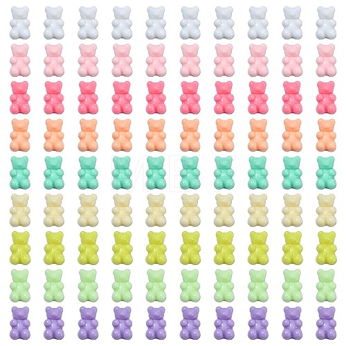 360Pcs 9 Colors Opaque Acrylic Beads SACR-CJ0001-19-1