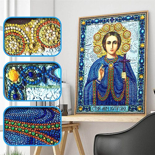 Religion Human Pattern DIY Diamond Painting Kits DIAM-PW0010-49A-07-1