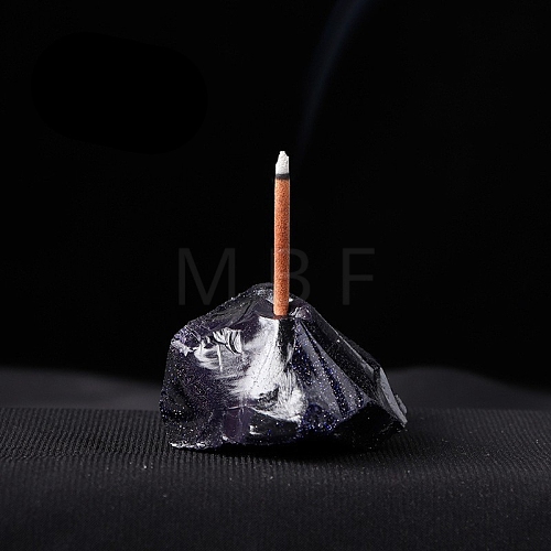 Synthetic Blue Goldstone Incense Holder PW-WG14720-21-1