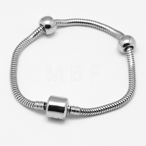 Tarnish Resistant 304 Stainless Steel European Style Bracelets for Jewelry Making PPJ-F002-02A-1