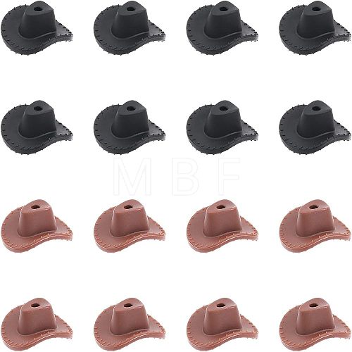 16Pcs 2 Colors Silicone Beads SIL-CA0001-40-1