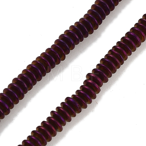 Electroplated Synthetic Non-magnetic Hematite Beads Strands G-P545-A01-01F-1