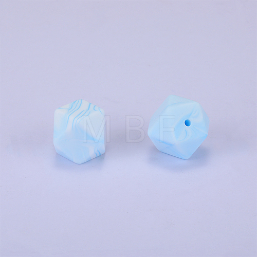 Hexagonal Silicone Beads SI-JX0020A-62-1