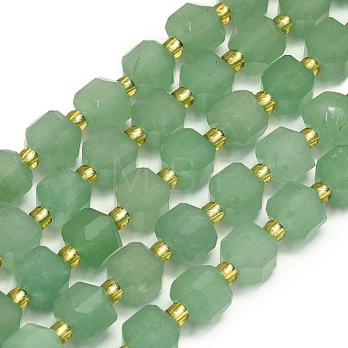 Natural Green Aventurine Beads Strands G-I376-D39-01-1