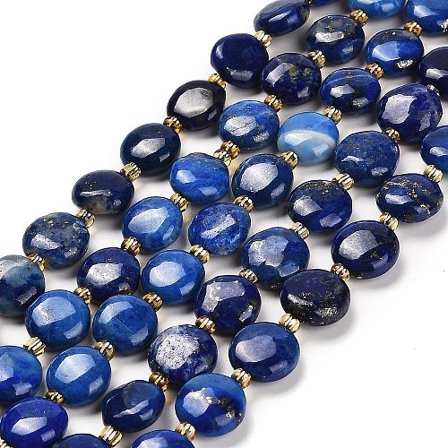 Natural Lapis Lazuli Beads Strands G-H005-B09-01-1