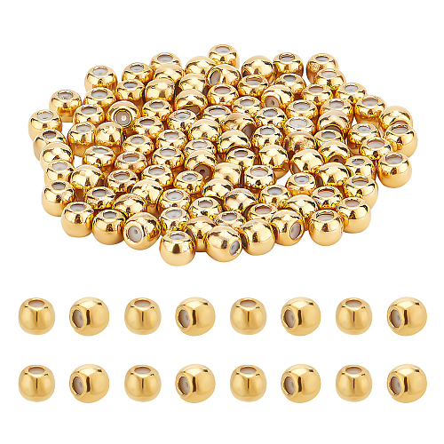 HOBBIESAY 70Pcs Brass Beads KK-HY0003-56-1