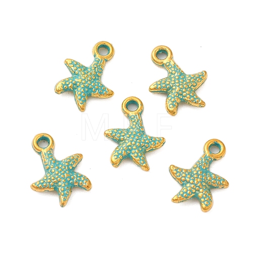 Starfish Alloy Pendants FIND-Z063-44G-1