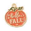Thanksgiving Day Alloy Pendants X-ENAM-R007-01G-11-1