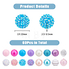 60Pcs Acrylic Beads OACR-WH0001-08C-2
