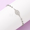 Religion 304 Stainless Steel Link Bracelets BJEW-F524-05B-P-2