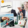 2Pcs Minimalist Leather Heart Earphone Case Keychain Bag Backpack Pendant Car Purse Keyring Charm KEYC-CL0001-60-4
