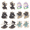 24Pcs 6 Style Alloy Enamel Pendants ENAM-SC0004-10-1