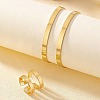 Alloy Double Layer Cuff Bangles & Cuff Rings Sets FS-WG482F2-01-3