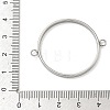 304 Stainless Steel Open Back Bezel Connector Charms STAS-B126-05G-P-3
