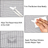 Gorgecraft 20 Sheets 4 Style Self-adhesive Plastic Window Screen Repair Tapes DIY-GF0008-01-6