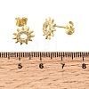 Brass Micro Pave Cubic Zirconia Stud Earrings KK-CBA5B62-05G-3