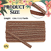 Polyester Centipede Braided Wavy Ribbon OCOR-WH0070-319B-2