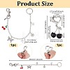 Alloy Enamel Pendant Decorations HJEW-OC00347-2