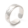 Non-Tarnish 304 Stainless Steel Common Gull Open Cuff Ring for Women RJEW-E063-14P-1