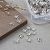 Multi-Petal Iron Bead Caps IFIN-YW0001-12P-4