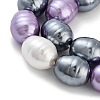 Electroplated Shell Pearl Beads Strands BSHE-H110-01-01-4