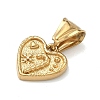 304 Stainless Steel Pendants STAS-D225-05G-2