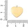 304 Stainless Steel Enamel Pendants STAS-F354-02C-G-3