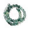 Natural Dyed White Jade Beads Strands G-M402-C04-09-4