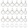 Unicraftale DIY Blank Dome Flat Round Pendant Making Kit DIY-UN0004-47-1