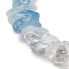 Natural Quartz Crystal & Aquamarine Beads Strands G-L610-A05-01-3