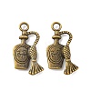 Tibetan Style Alloy Liquor Bottle Pendants TIBEP-A100796-AB-LF-1