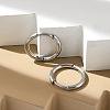 Tarnish Resistant 202 Stainless Steel Huggie Hoop Earrings X-EJEW-F111A-17mm-P-2