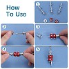 6Pcs Brass Findings KK-SC0005-38-3
