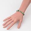 Natural Green Aventurine Chip Beaded Stretch Bracelets BJEW-JB02243-02-3