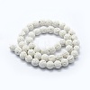 Synthetic Lava Rock Round Beads Strands X-G-E508-04-10mm-1-2