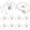 6 Pairs 925 Sterling Silver Friction Ear Nuts STER-BBC0009-59-1