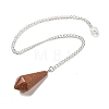 Synthetic Goldstone Cone Pointed Dowsing Pendulums G-A249-02S-06-1