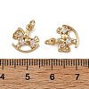 SHEGRACE Brass Pave Clear Cubic Zirconia Charms XGRQ4D438-658G-3
