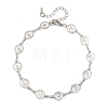 304 Stainless Steel Hollow Spiral Link Chain Anklets AJEW-AN00848-02-1