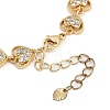 Brass Micro Pave Cubic Zirconia Link Bracelets for Women BJEW-U013-01G-01-3