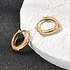 304 Stainless Steel Rhinestone Hoop Earrings EJEW-P344-06G-2