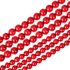 2 Strands 2 Styles Synthetic Turquoise Beads Strands G-PH0003-48B-1