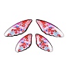 4Pcs 4 Styles Transparent Epoxy Resin Pendants RESI-B032-02F-1