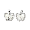 Natural White Shell Butterfly Charms KK-U043-24P-1