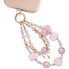 1Pc Alloy & Resin Phone Hand Strap Chains AJEW-BM0001-33A-1