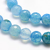 Natural Crackle Agate Bead Strands G-K166-07F-8mm-11A-2