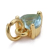 Brass Micro Pave Cubic Zirconia Charms X-KK-P192-08-G05-3